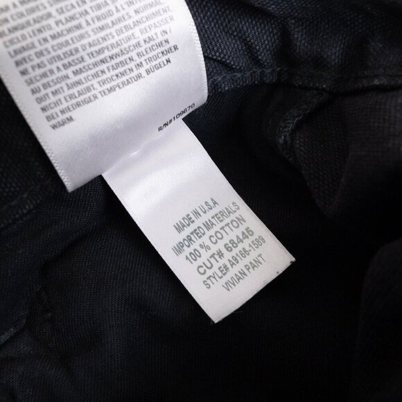 AGOLDE Vivian Pant Cargo Jeans Oversized Baggy Wide Leg Strap Black - Picture 12 of 13